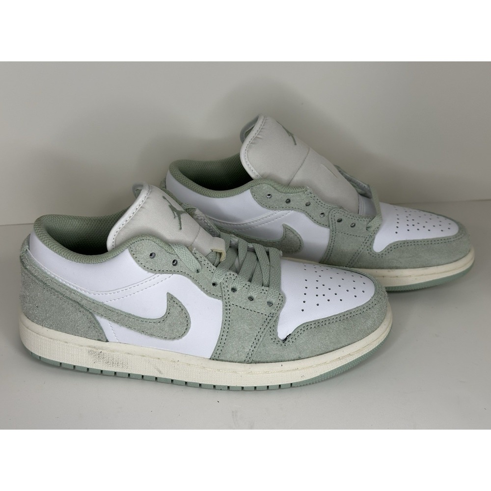 Nike, Air Jordan 1 Low SE Sneakers, Seafoam White Sail, FN5214 131, Men's Size 7